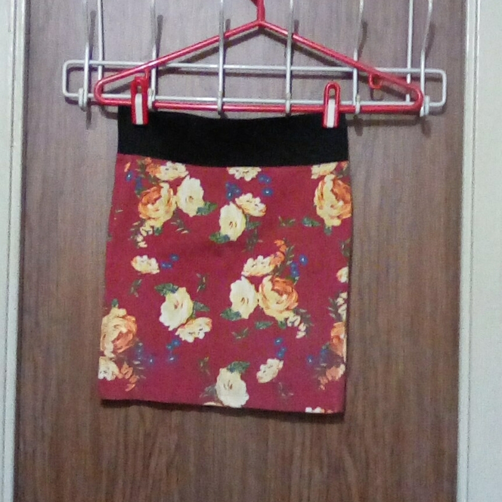 Floral Mini Skirt